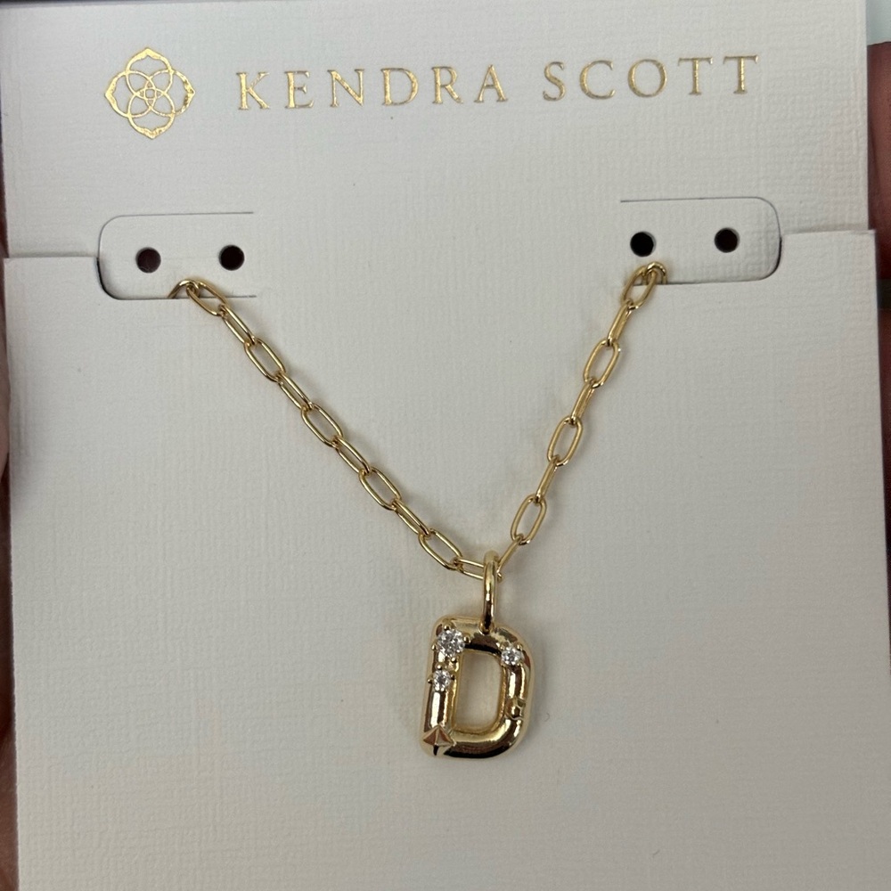 Kendra Scott “D” Initial Necklace